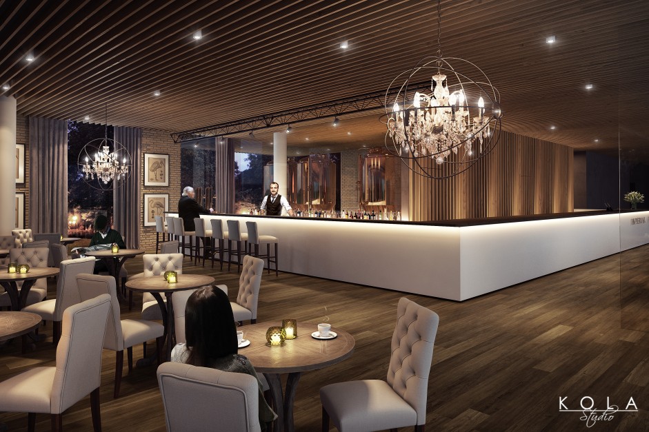 visualisations des intérieurs de l'hôtel