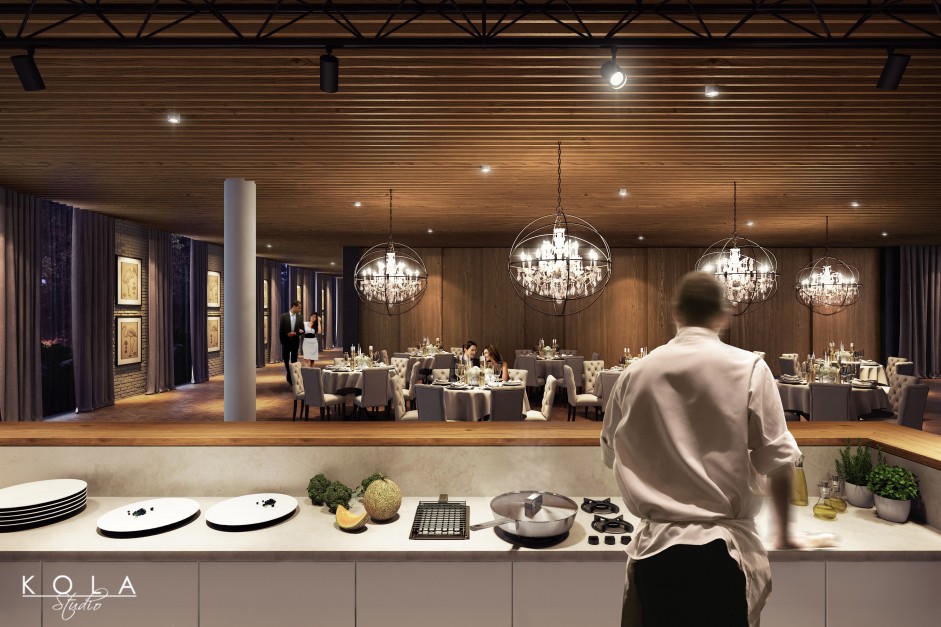 visualisations des intérieurs de l'hôtel