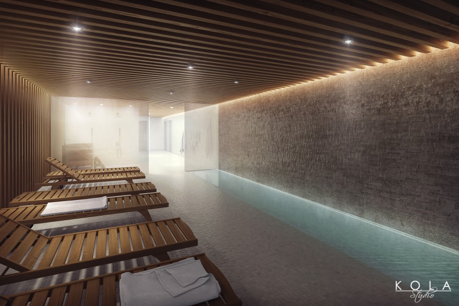 visualisations des intérieurs de l'hôtel